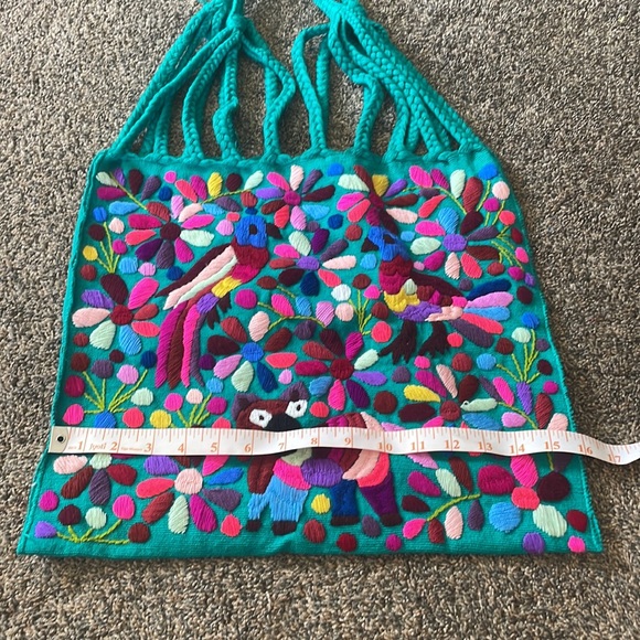 Hand Embroidered Tote - Picture 4 of 5